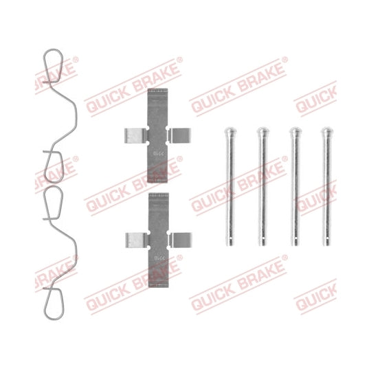 109-0982 Brake pad fitting set