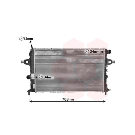 37002252 Radiator, engine cooling