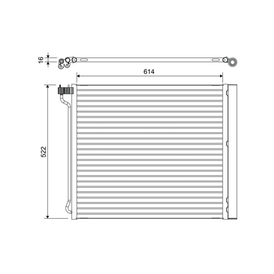 822649 Condenser, air conditioning