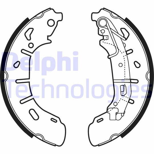 LS2050 Brake Shoe Set