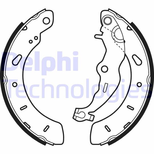 LS2062 Brake Shoe Set