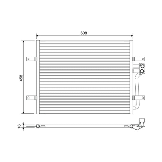 822654 Condenser, air conditioning