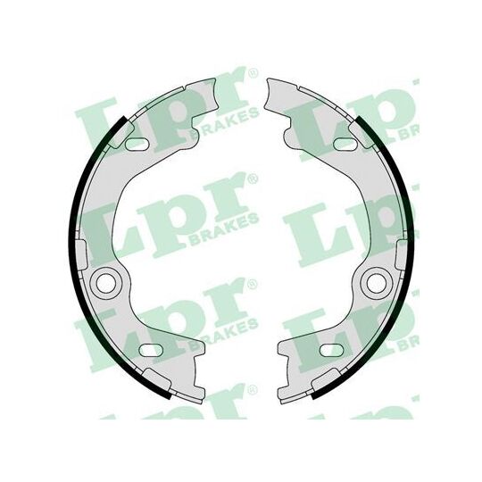 09630 Brake Shoe Set, parking brake