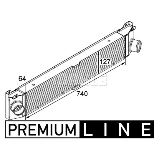 CI 158 000P Intercooler, charger