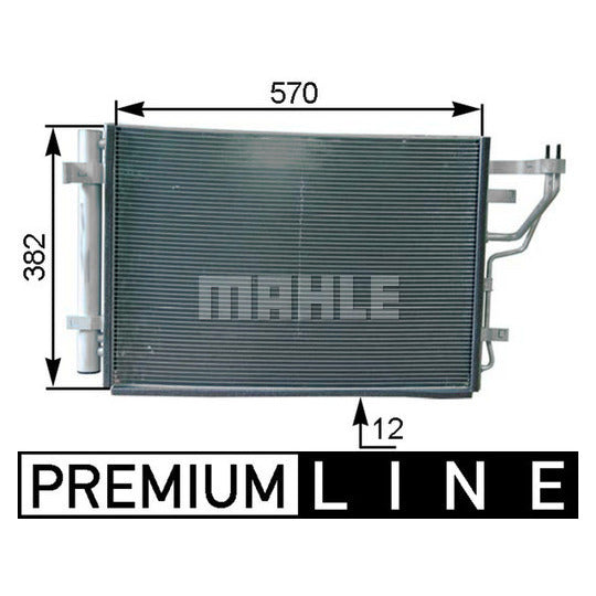 AC 442 000P Condenser, air conditioning