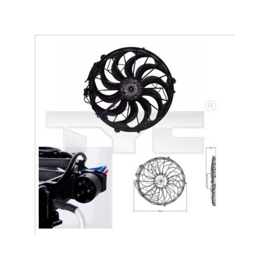 803-0003 Fan, radiator