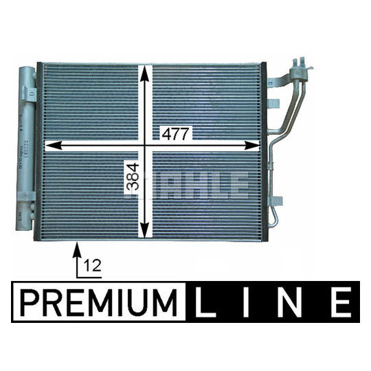 AC 709 000P Condenser, air conditioning