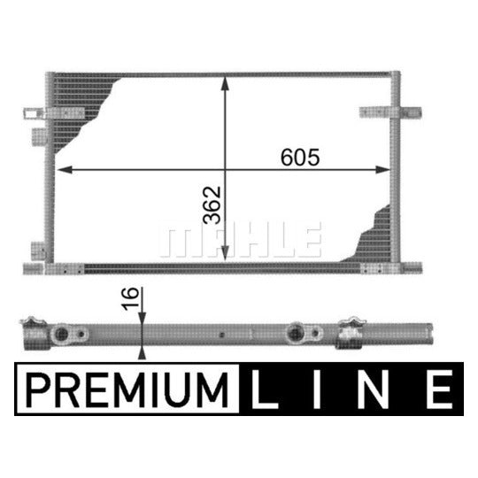 AC 278 000P Condenser, air conditioning
