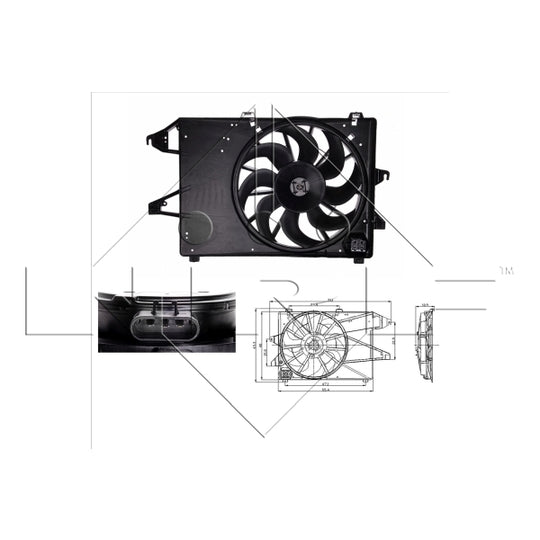 47004 Fan, radiator