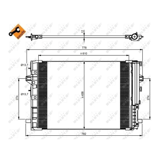 350081 Condenser, air conditioning