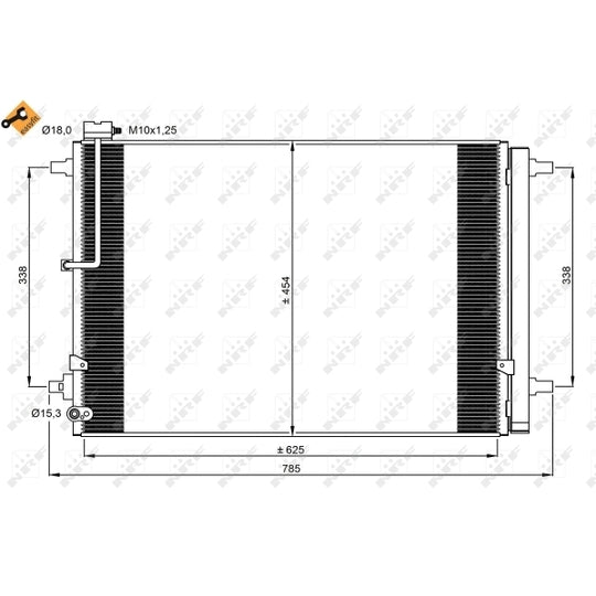 350059 Condenser, air conditioning