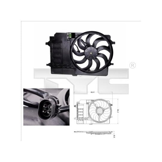 803-0001 Fan, radiator