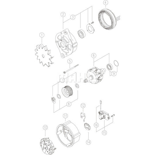 MG 165 Alternator