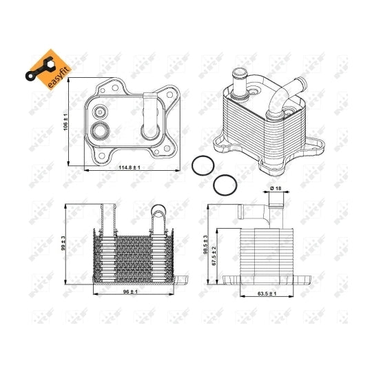 31342 Oil Cooler, engine oil