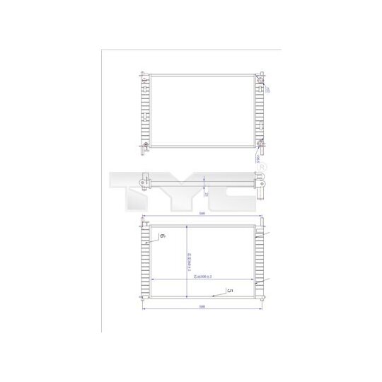 710-0030-R Radiator, engine cooling