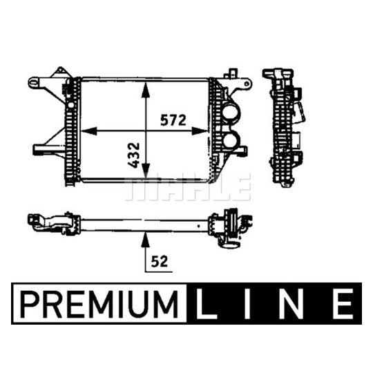 CI 94 000P Intercooler, charger