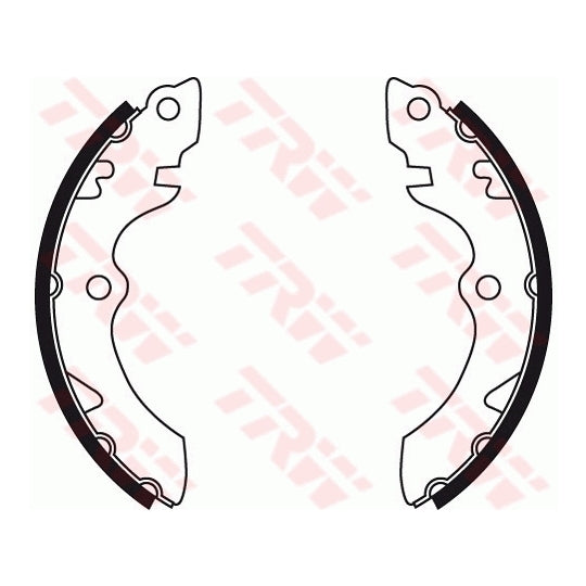 GS8735 Brake Shoe Set, parking brake