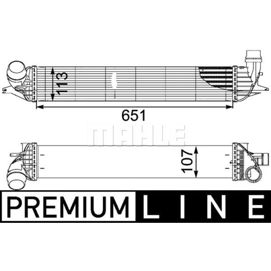 CI 151 000P Intercooler, charger
