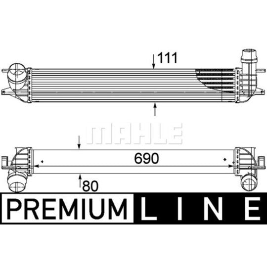 CI 155 000P Intercooler, charger