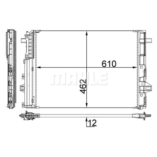 AC 446 000S Condenser, air conditioning
