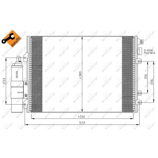 35967 Condenser, air conditioning