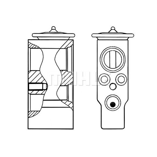 AVE 25 000S Expansion Valve, air conditioning