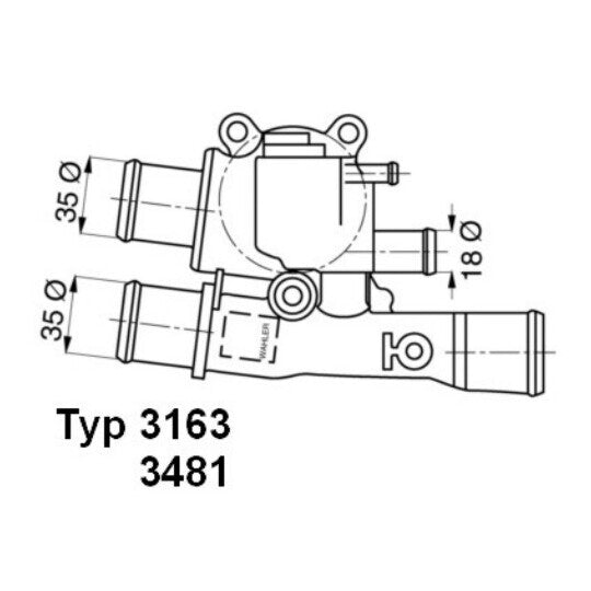 3481.88D Thermostat, coolant