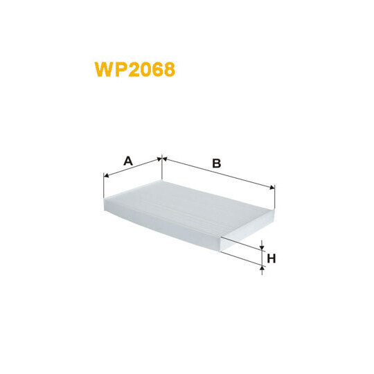 WP2068 Filter, interior air