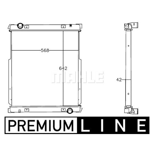CR 1215 000P Radiator, engine cooling