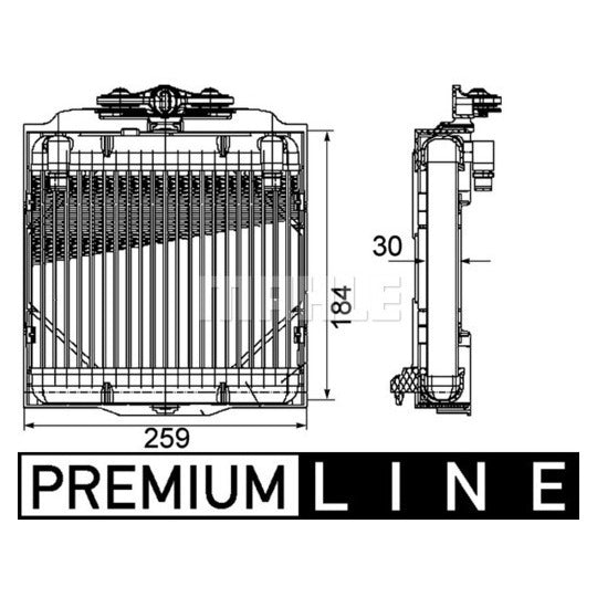 CLC 102 000P Oil Cooler, automatic transmission