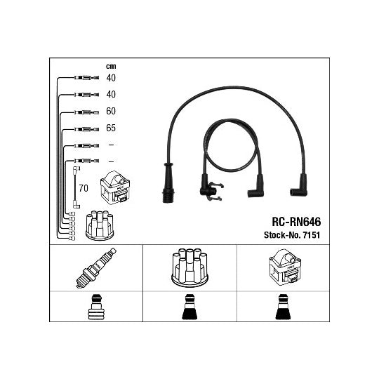 7151 Ignition Cable Kit
