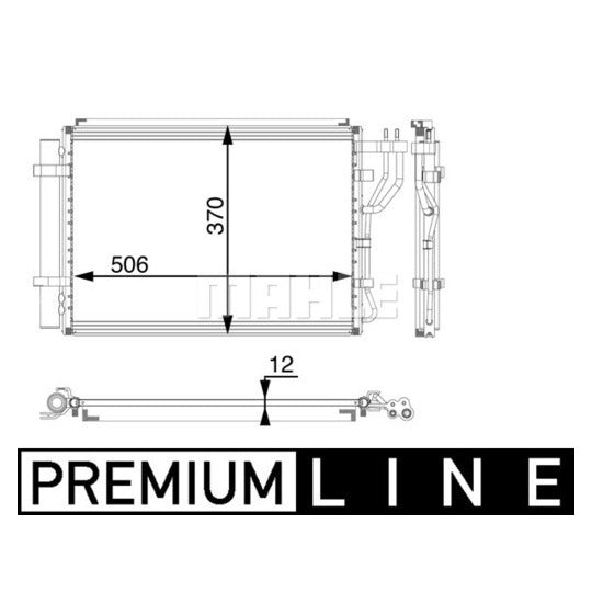 AC 58 000P Condenser, air conditioning