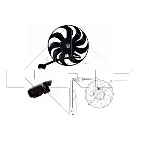47392 Fan, radiator