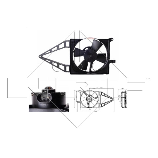 47020 Fan, radiator