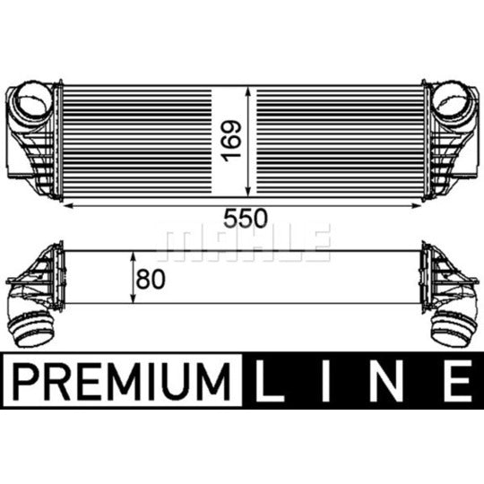 CI 185 000P Intercooler, charger