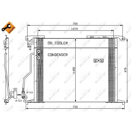 35578 Condenser, air conditioning
