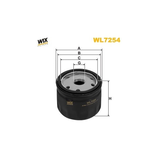 WL7254 Oil filter