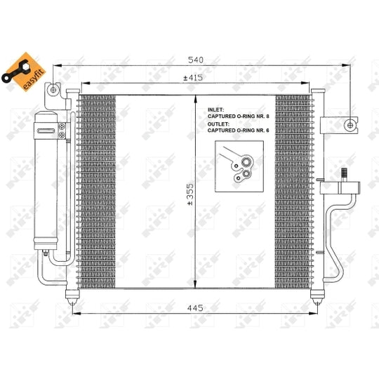 35428 Condenser, air conditioning