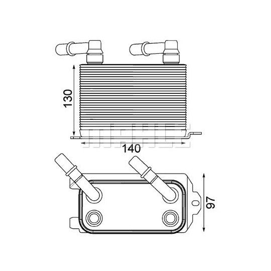CLC 228 000P Oil Cooler, automatic transmission