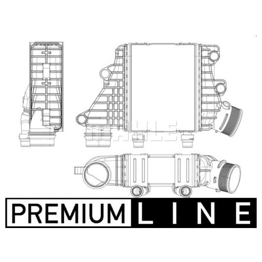 CI 412 000P Intercooler, charger
