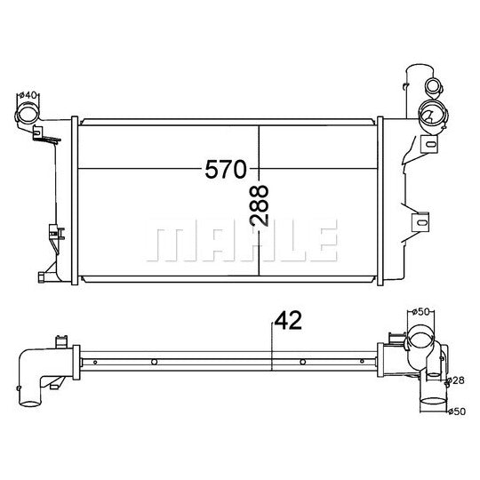 CR 1218 000P Radiator, engine cooling