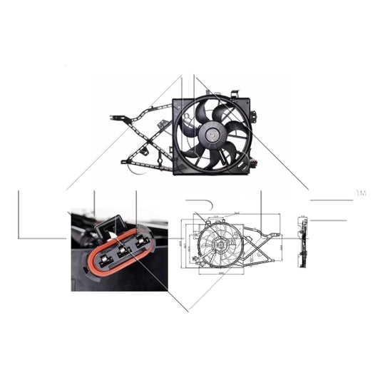 47014 Fan, radiator