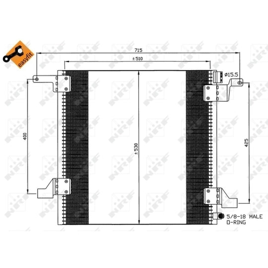 35579 Condenser, air conditioning