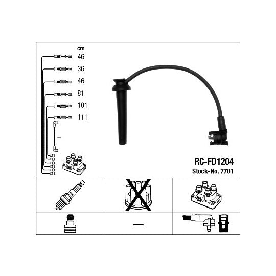 7701 Ignition Cable Kit