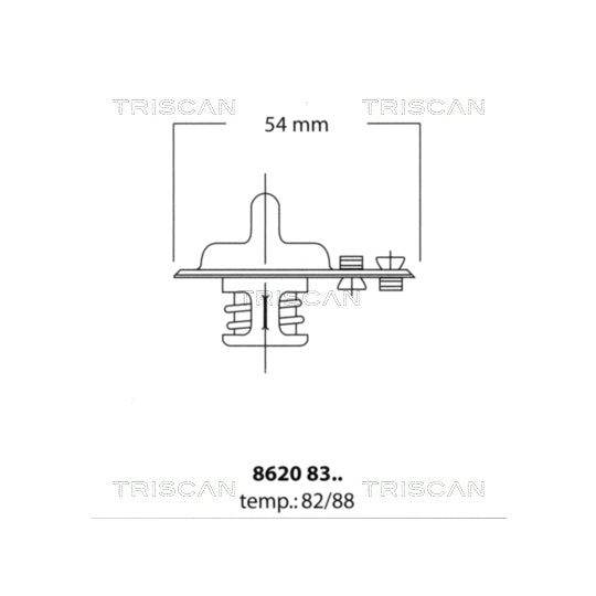 8620 8388 Thermostat, coolant