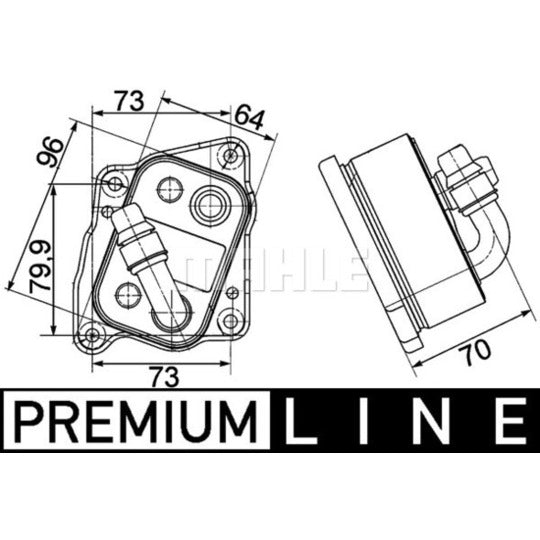 CLC 107 000P Oil Cooler, engine oil