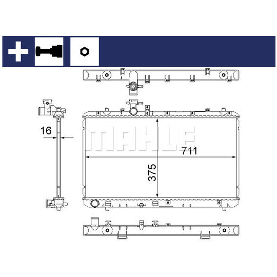 CR 1314 000S Radiator, engine cooling