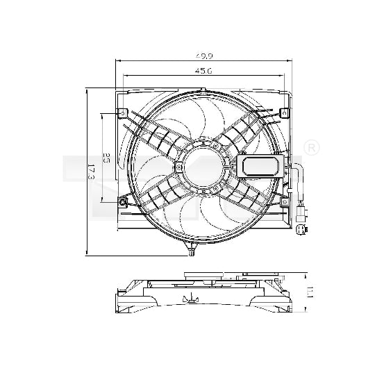 803-0011 Fan, radiator
