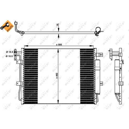 350330 Condenser, air conditioning