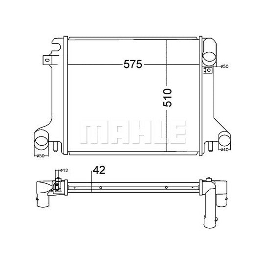 CR 1217 000P Radiator, engine cooling